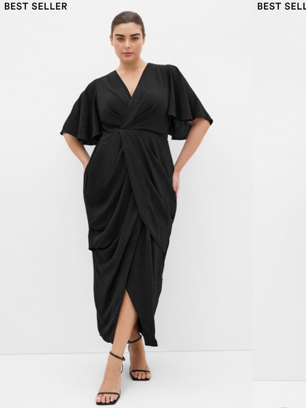 City Chic 
Braelynn Drape Maxi Dress